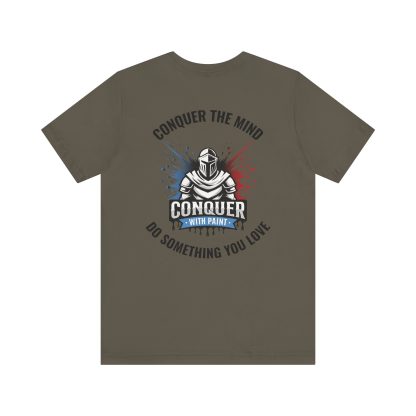 Conquer With Paint Logo Tee – “Conquer the Mind, Do Something You Love” - Image 6