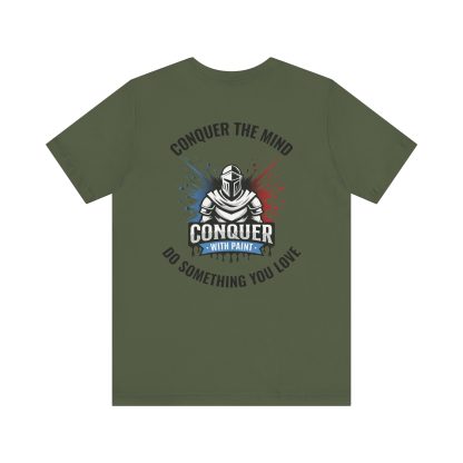 Conquer With Paint Logo Tee – “Conquer the Mind, Do Something You Love” - Image 5