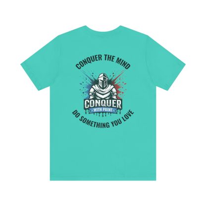 Conquer With Paint Logo Tee – “Conquer the Mind, Do Something You Love” - Image 4