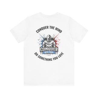 Conquer With Paint Logo Tee – “Conquer the Mind, Do Something You Love”