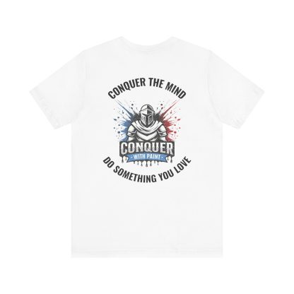 Conquer With Paint Logo Tee – “Conquer the Mind, Do Something You Love”